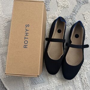 Rothy's Black Mary Jane Flats